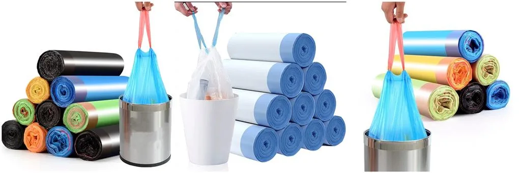 Disposable Other Household Products Garbage Packaging Bag Custom Plastic Printing PLA Pbat with Drawstrip