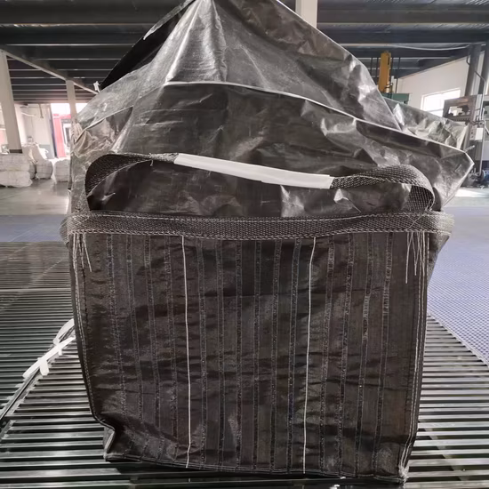 Factory Supply 800kg Bulk Bag PP Laminated FIBC Super Sack Breathable Jumbo Bag 1.5ton Sling Tote Bag 1500kg Firewood Big Bag