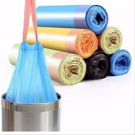 Disposable Other Household Products Garbage Packaging Bag Custom Plastic Printing PLA Pbat with Drawstrip